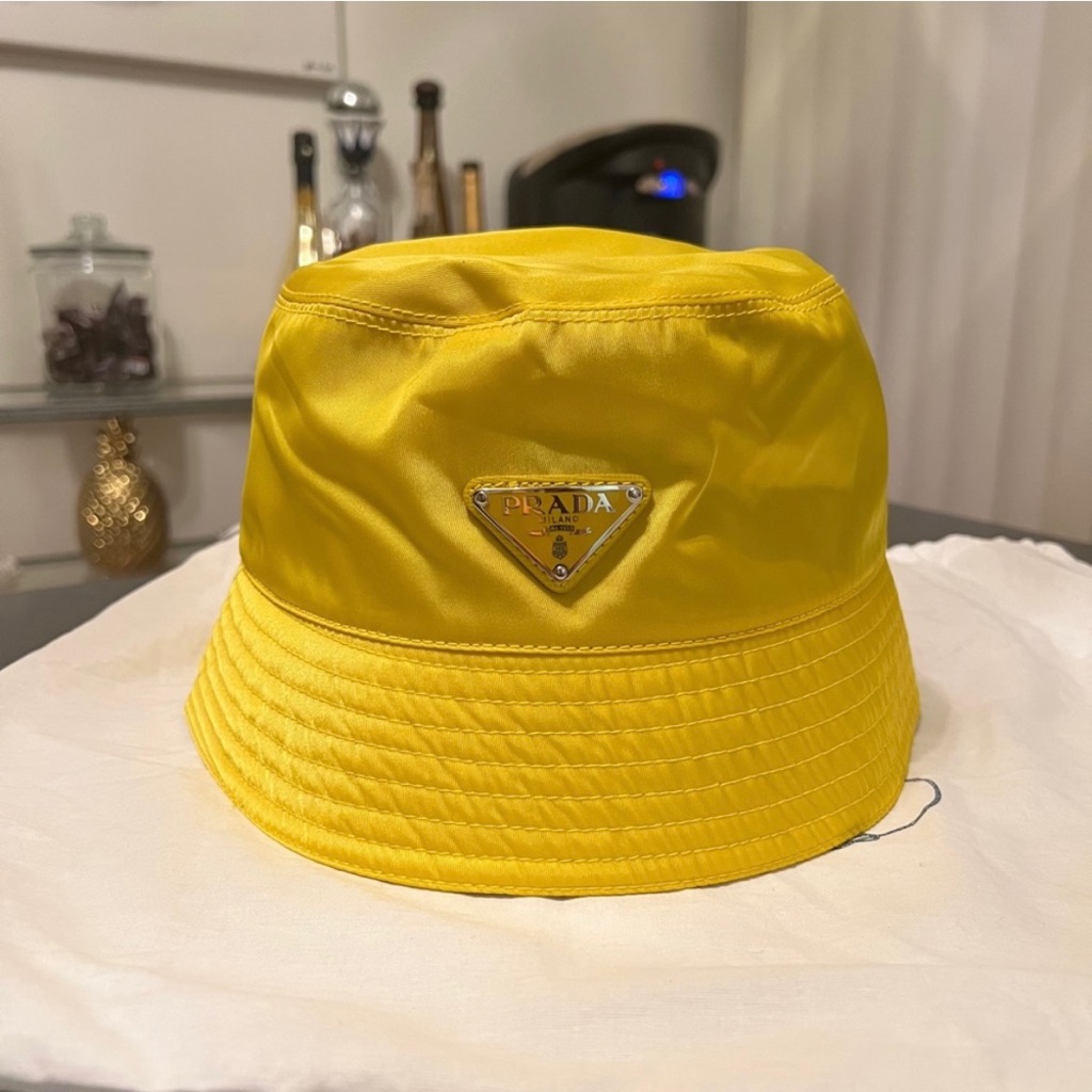 Prada Yellow Bucket Hat